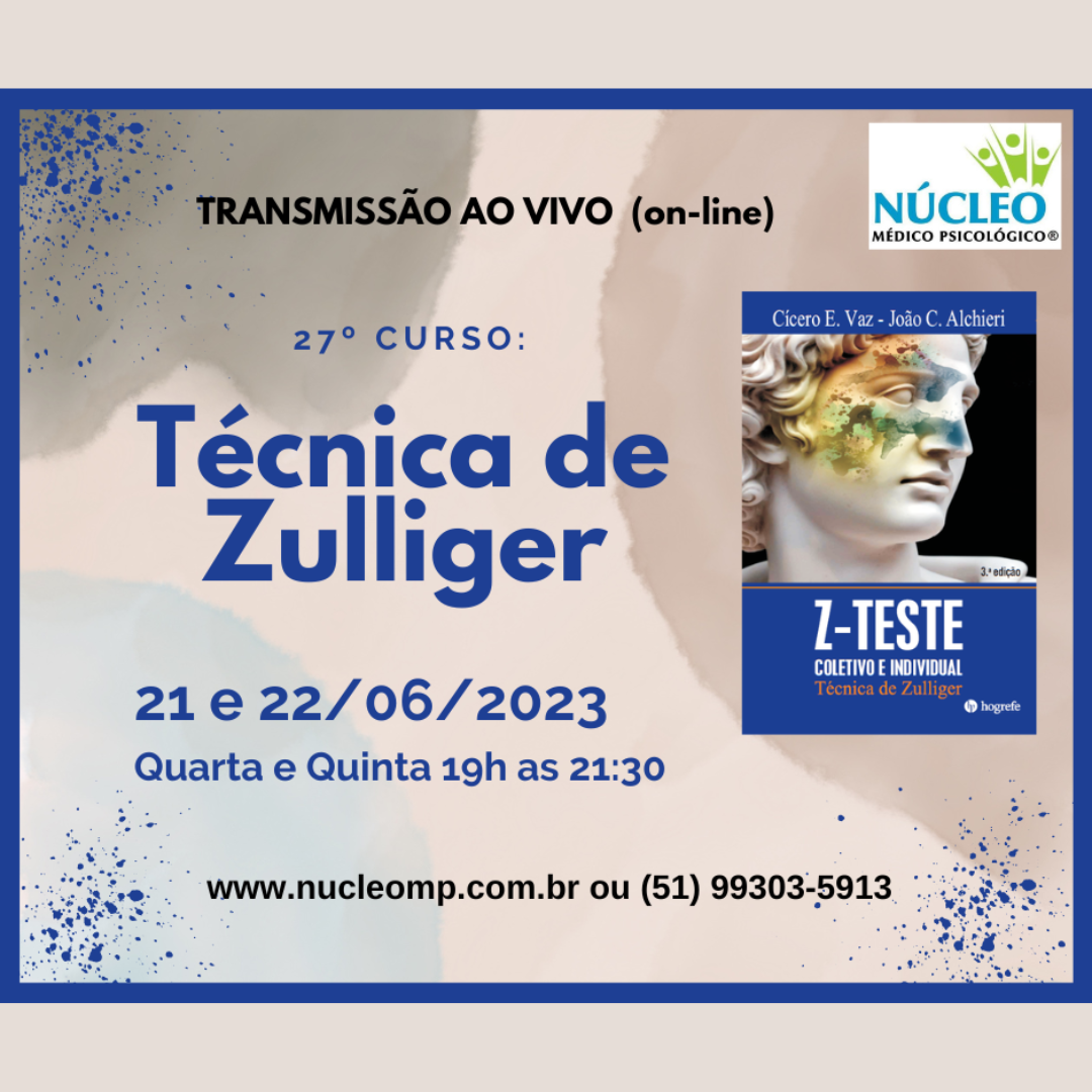 27 Curso Técnica de Zulliger Individual e Coletivo Mural Psicologia