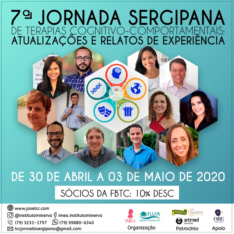 7ª JosEtccS - JORNADA SEGIPANADA DE TERAPIAS COGNITIVO-COMPORTAMENTAIS