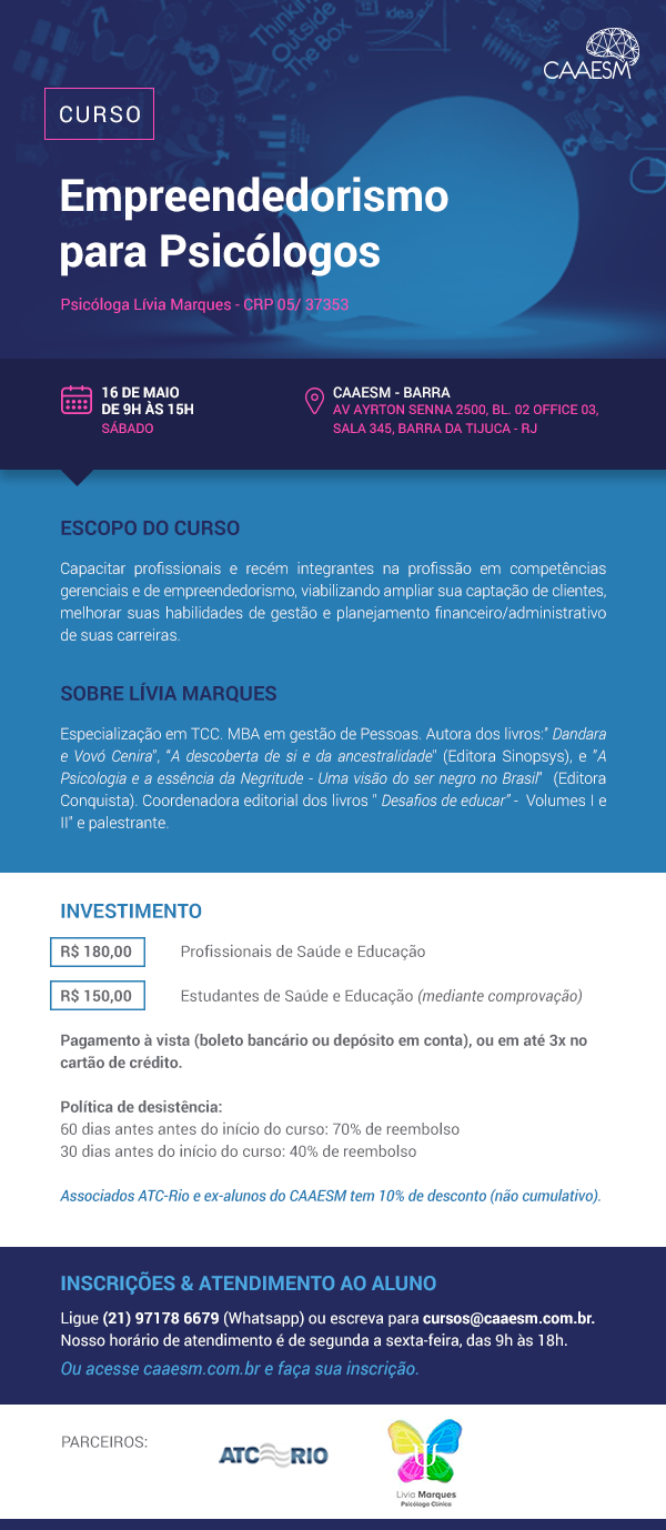 EMPREENDEDORISMO PARA PSICÓLOGOS