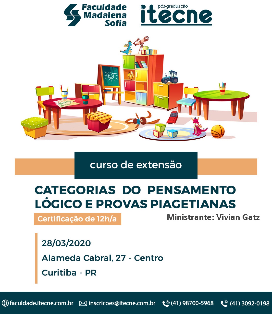 Extensão em Categorias do Pensamento Lógico e   Provas Piagetinas