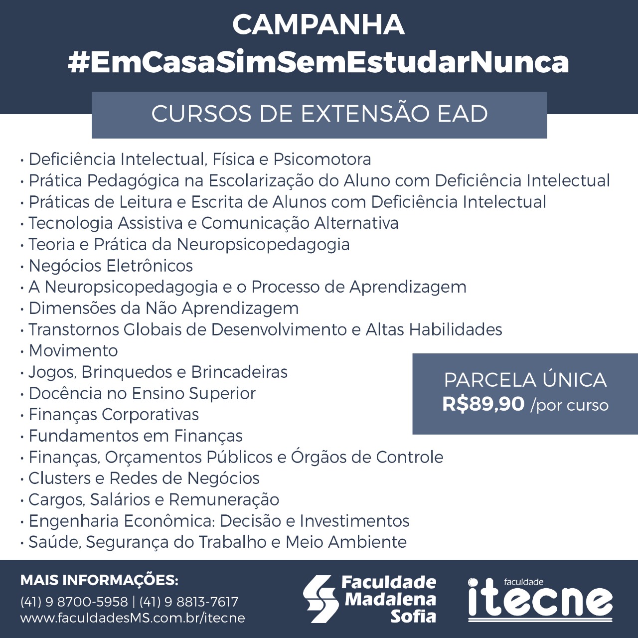 Cursos de Extensão  online