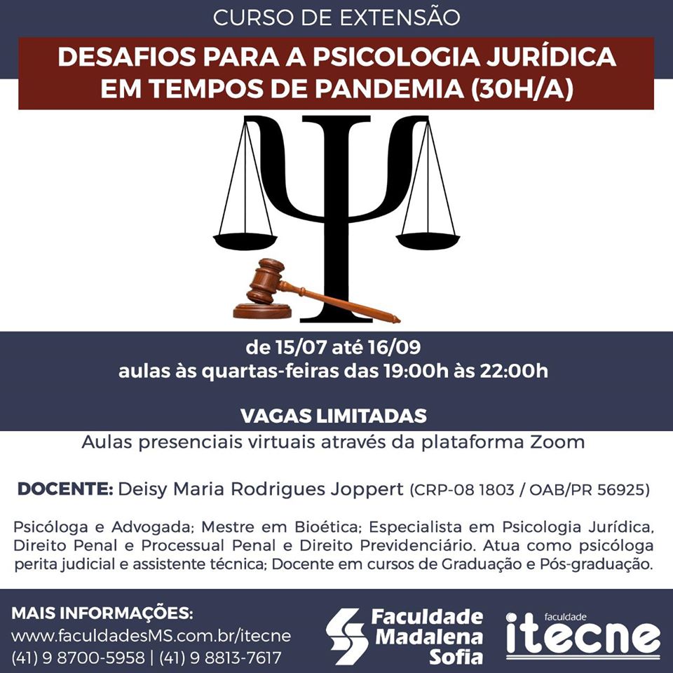 Desafios  para a Psicologia Jurídica em Tempos de Pandemia