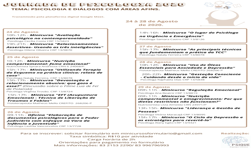 JORNADA DE PSICOLOGIA 2020