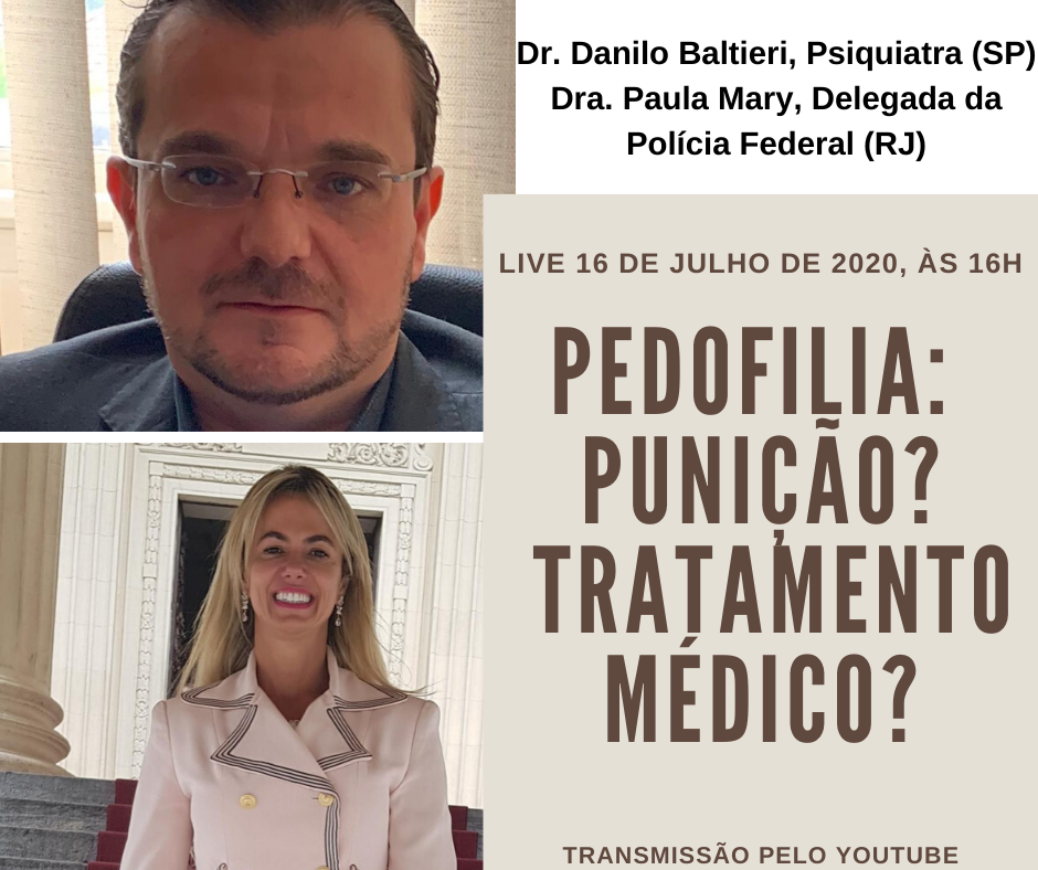 LIVE PEDOFILIA: PUNIÇÃO? TRATAMENTO MÉDICO?