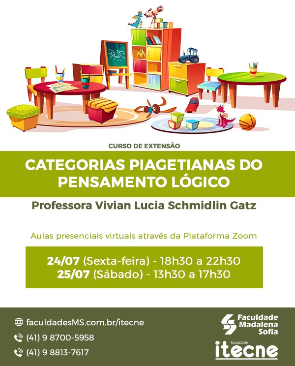 categorias Piagetianas do Pensamento Lógico-  R$100,00