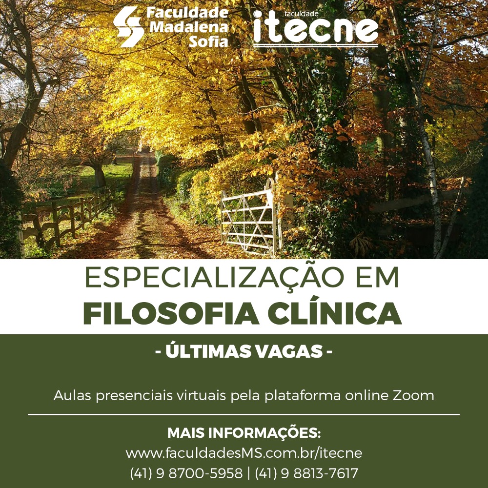 Pós em Fundamentos da Filosofia  Clínica