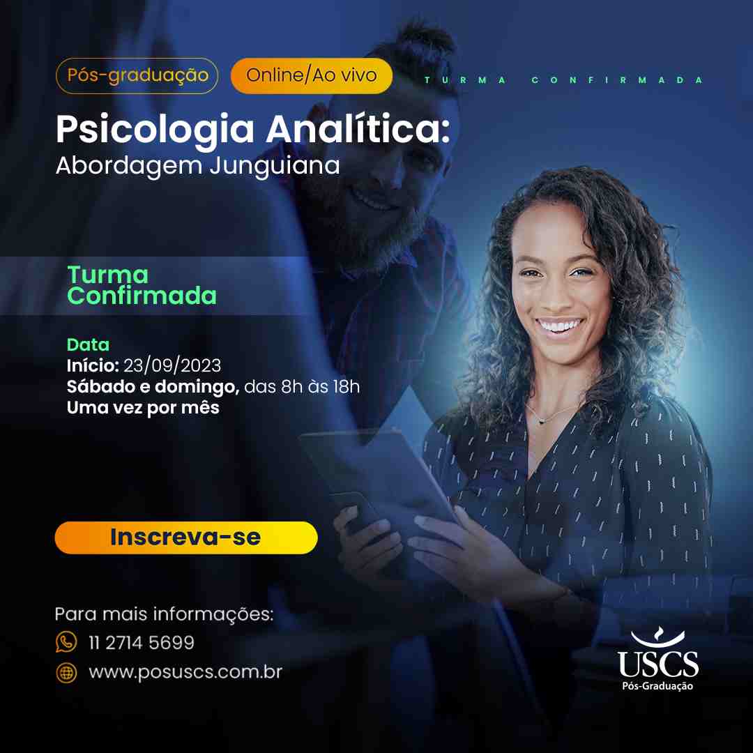 Pós-graduação em Psicologia Analítica: Abordagem Junguiana - Ao vivo Online - Turma confirmada