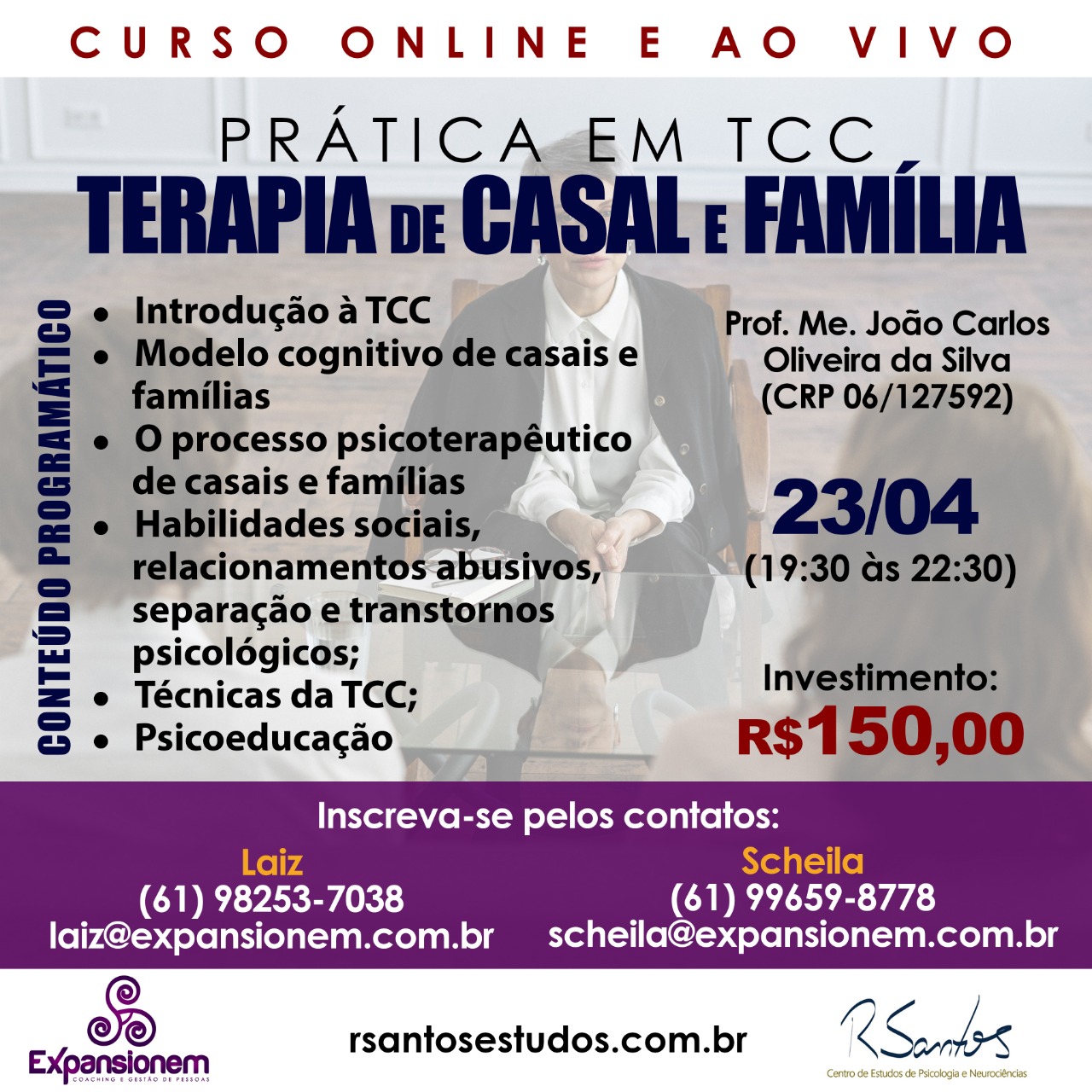Prática em TCC: Terapia de casal e família