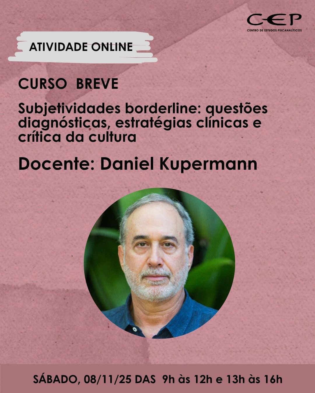 Curso Breve com Daniel Kupermann | Subjetividades borderline