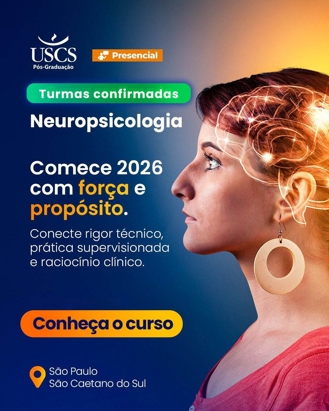 Neuropsicologia: turmas confirmadas em S&atilde;o Paulo e S&atilde;o Caetano do Sul