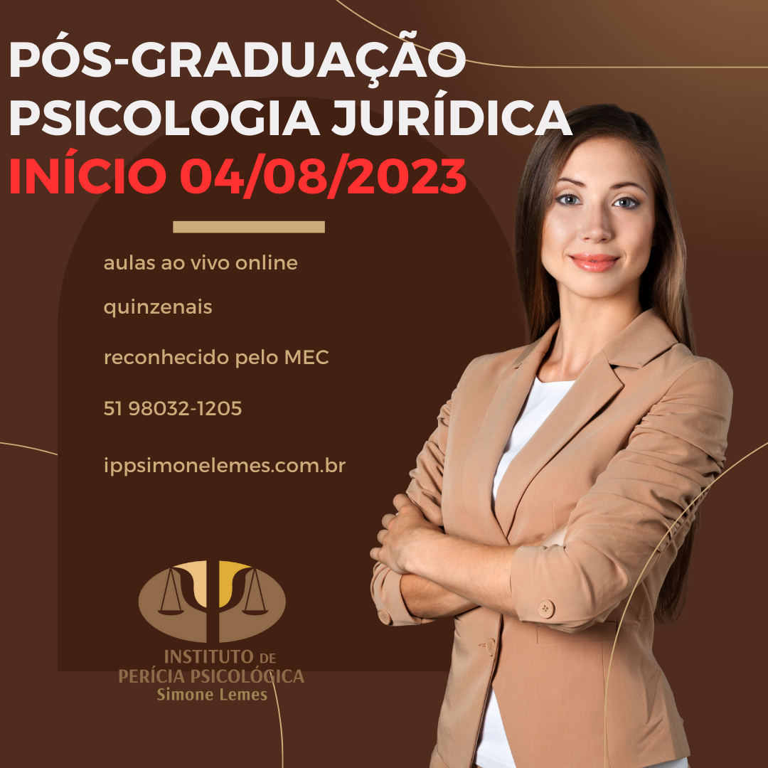 PÓS-GRADUAÇÃO EM PSICOLOGIA JURÍDICA NO ÂMBITO DA PERÍCIA