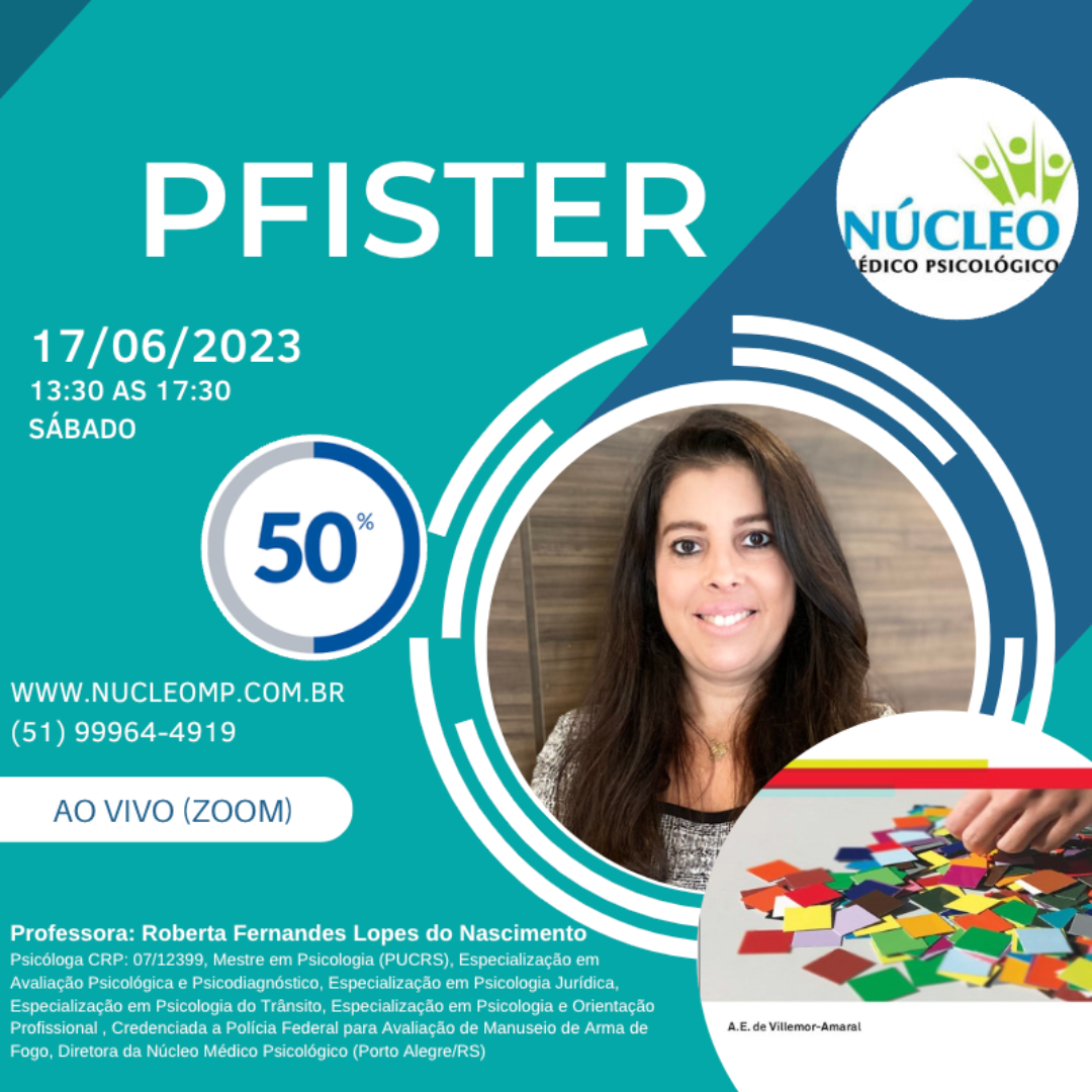 32º Curso: Teste Pirâmides Coloridas de Pfister (AO VIVO PELO ZOOM) - 50% últimas vagas