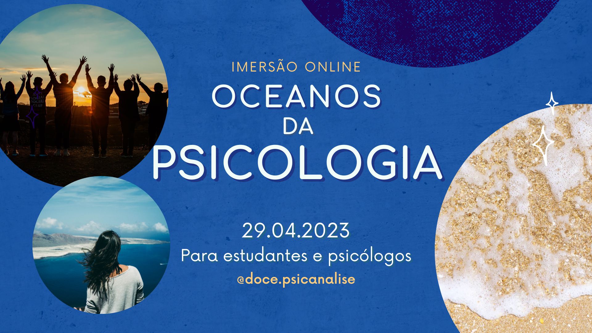 Oceanos da Psicologia - imersão online para estudantes e psicólogos