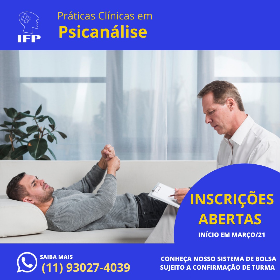 CURSO: O MANEJO DA CLÍNICA DE PSICOTERAPIA PSICANA
