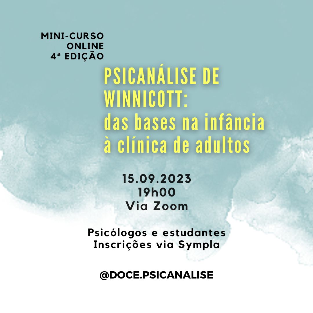 Psicanálise de Winnicott: das bases na infância à clínica de adultos (4ª edição) - ONLINE