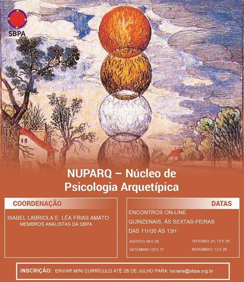 NUPARQ – NÚCLEO DE PSICOLOGIA ARQUETÍPICA  -INSCRIÇÕES ABERTAS!