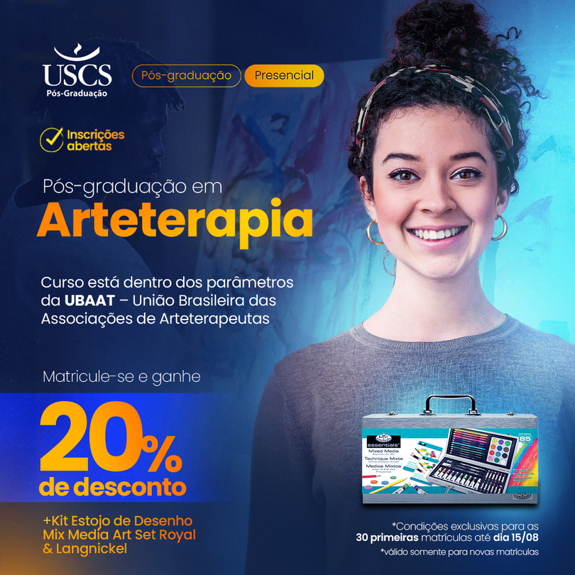 Pós em Arteterapia com presente!