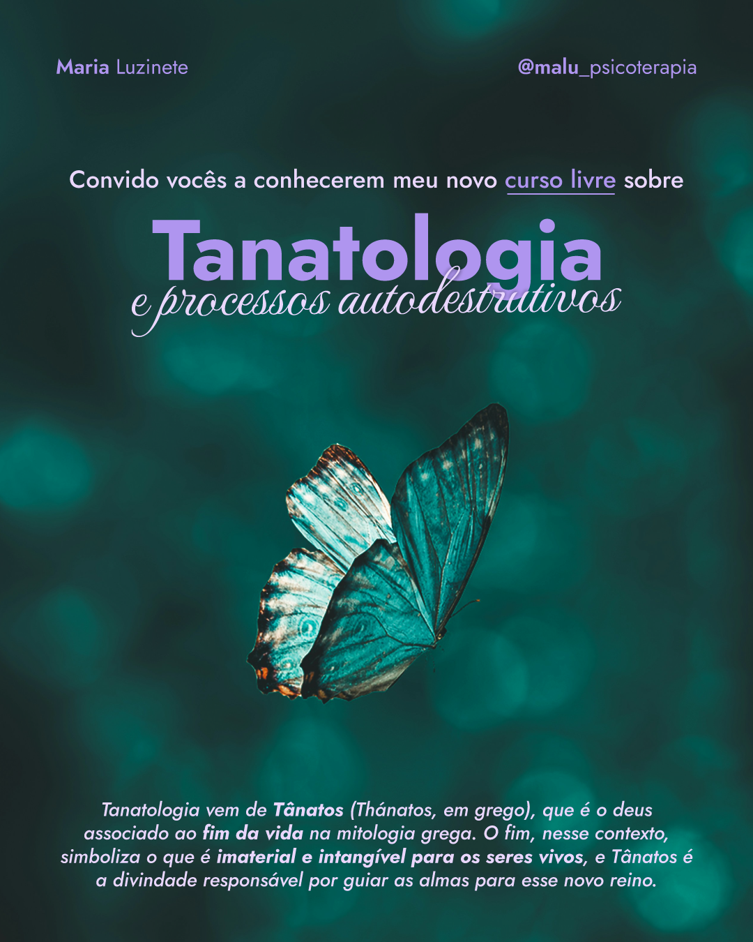 Tanatologia e Processos Autodestrutivos