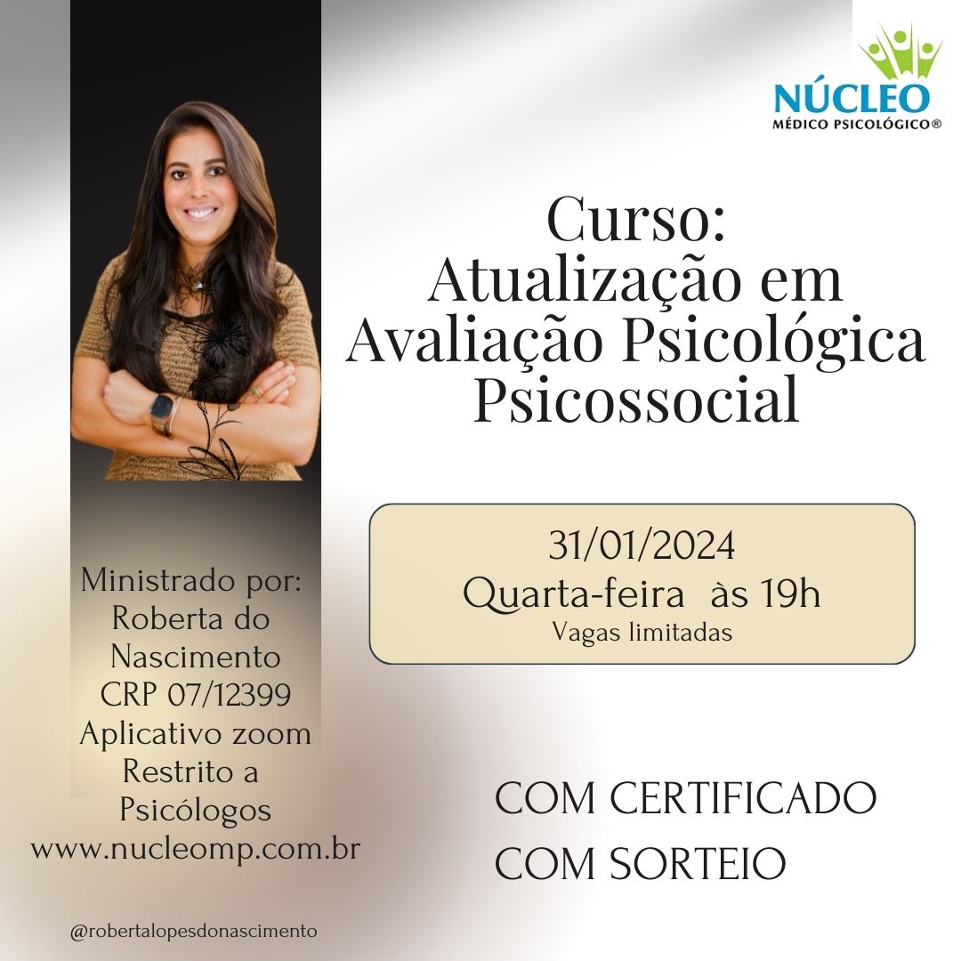 Curso: Atualização em Avaliação Psicológica Psicossocial