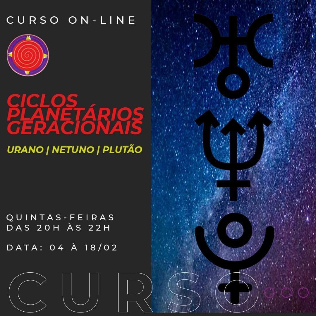 Ciclos planetários geracionais: Urano, Netuno e Plutão, com Patrícia Teixeira. .