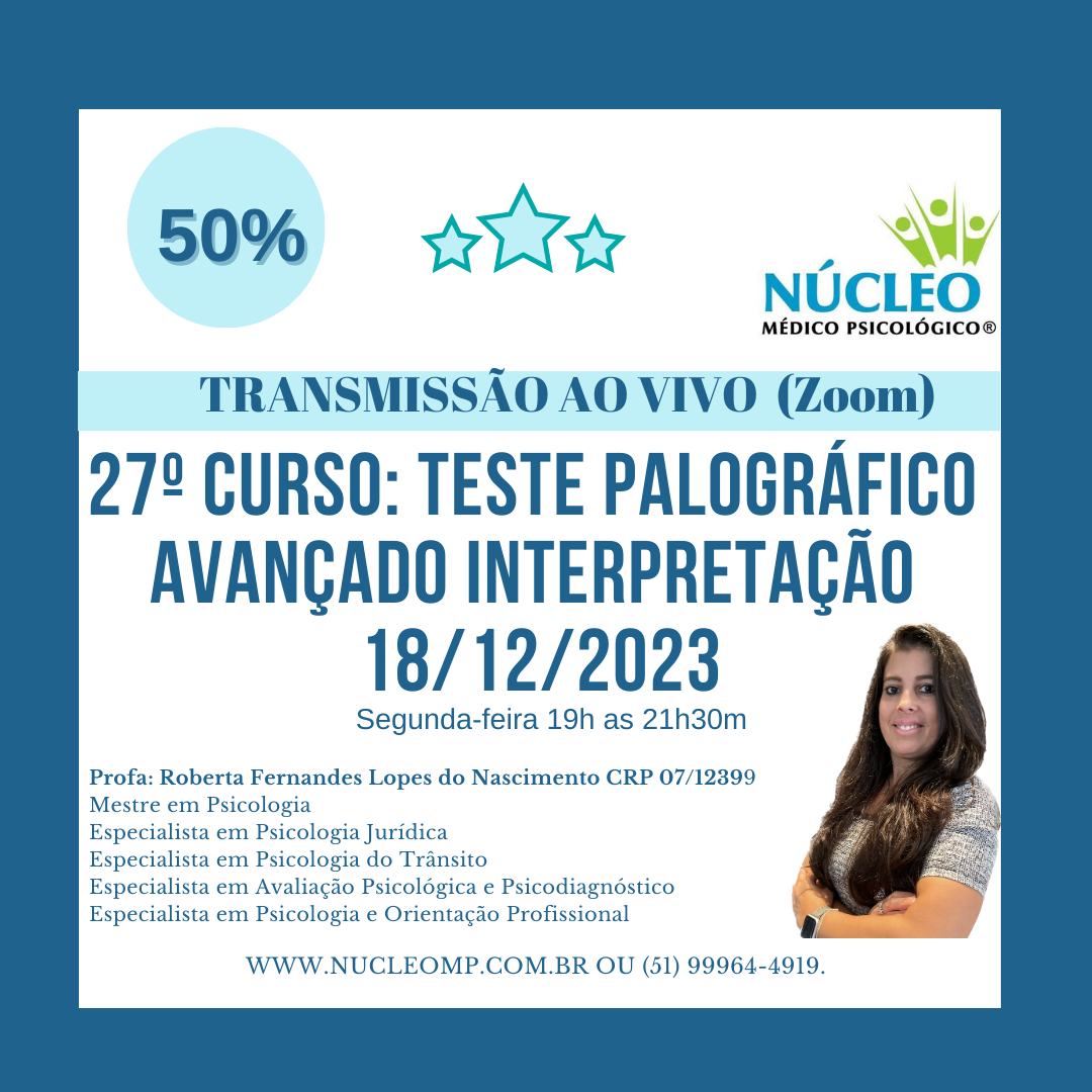 27º Curso: Teste Palográfico Avançado Interpretação