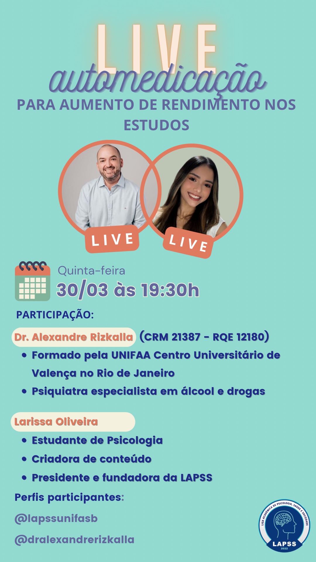 Automedicação para aumento de rendimento nos estudos