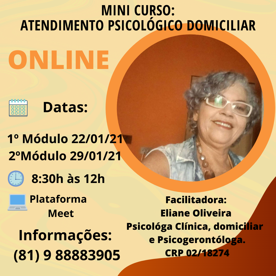 Mini curso de atendimento Psicológico Domiciliar
