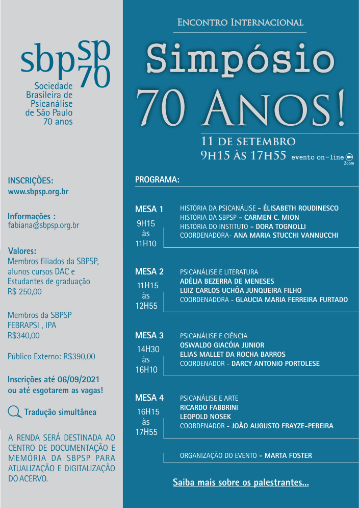 Simpósio 70 anos!