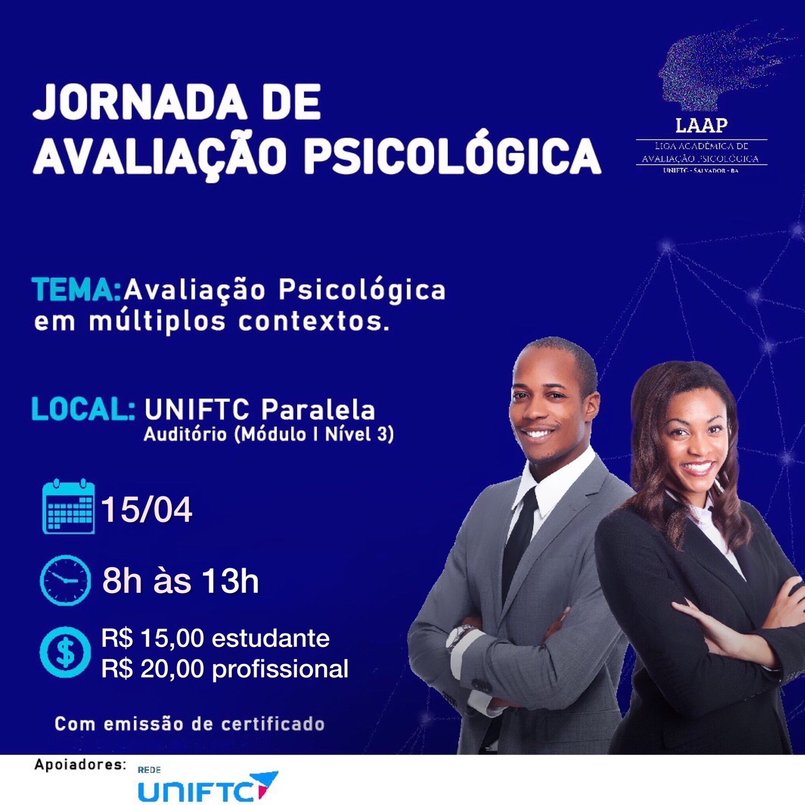 I JORNADA DE AVALIAÇÃO PSICOLÓGICA EM MÚLTIPLOS CONTEXTOS