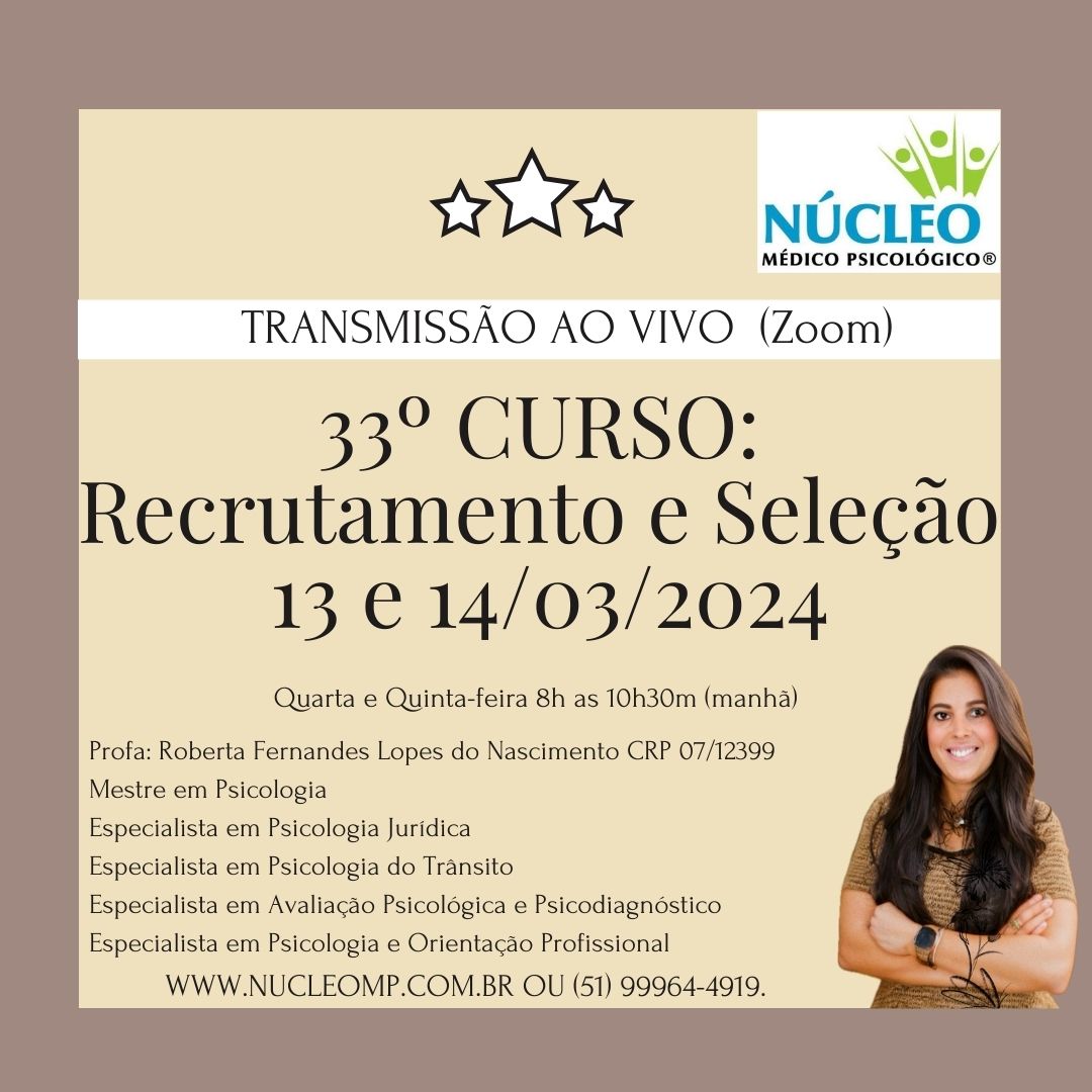 33º Curso: Recrutamento e Seleção