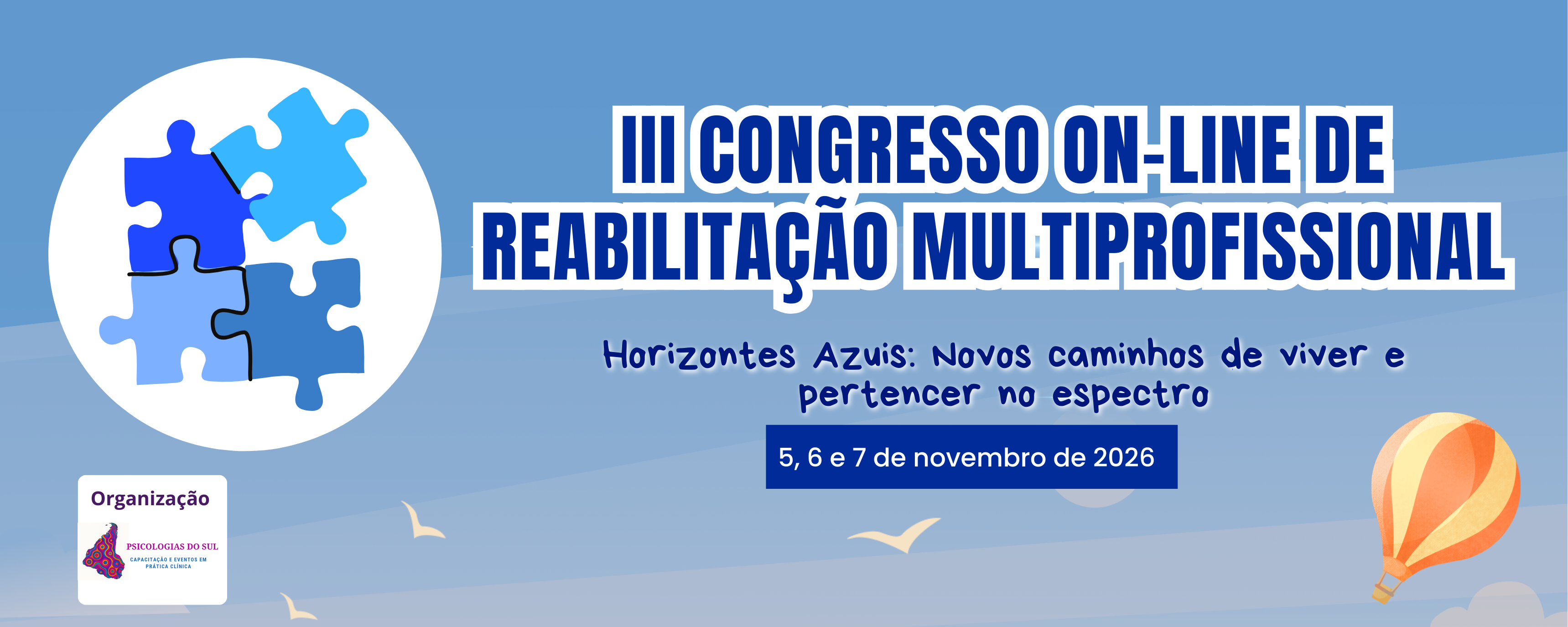 III Congresso On-line de Reabilita&ccedil;&atilde;o Multiprofissional (AUTISMO) - @REABILITAMULTIAUTISMO