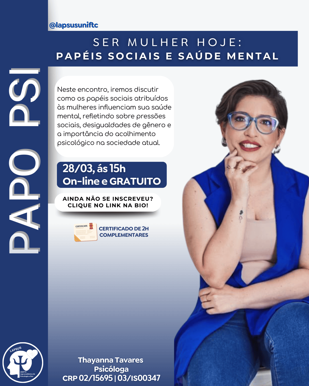 Ser mulher hoje: Pap&eacute;is sociais e sa&uacute;de mental