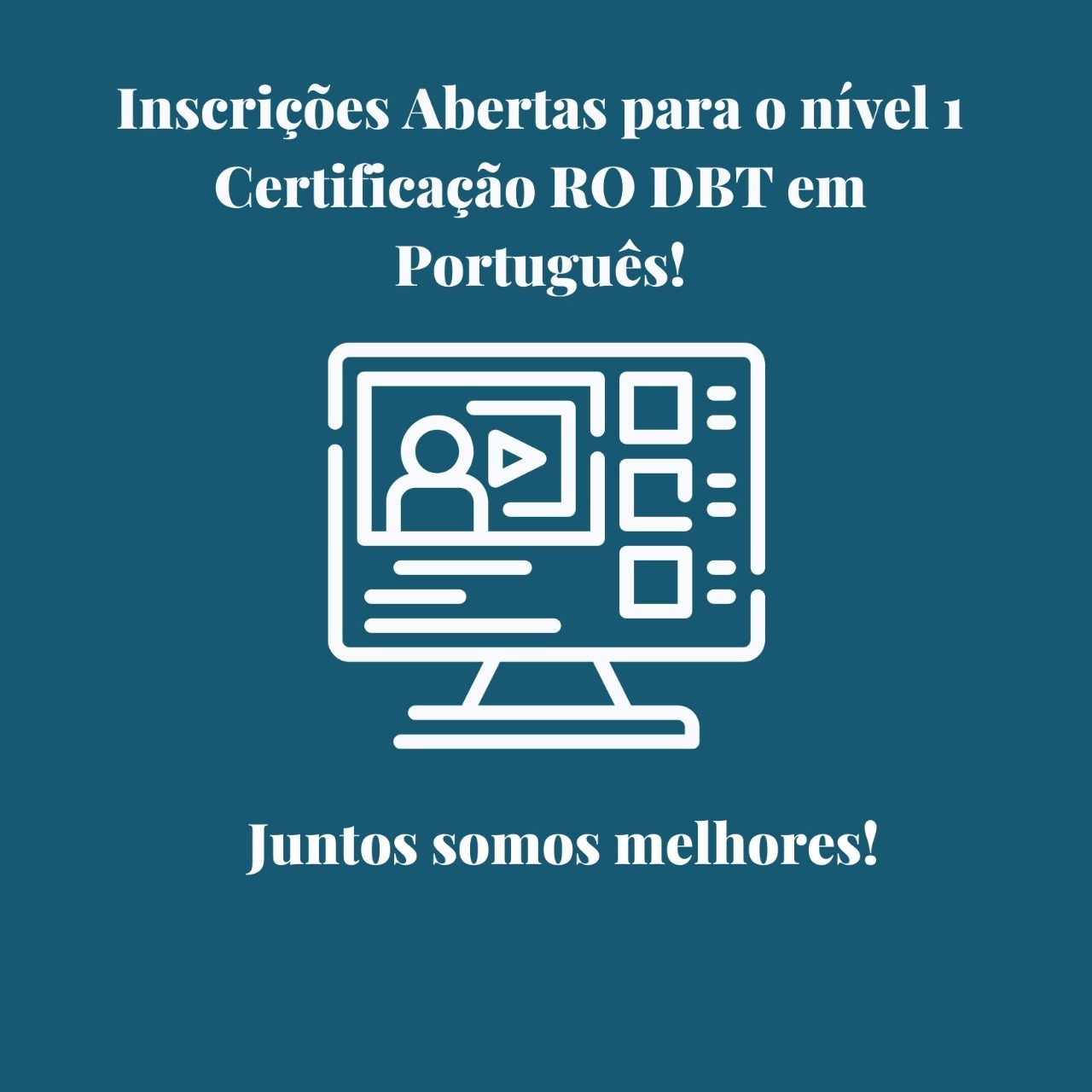 CERTIFICAÇÃO INTERNACIOANAL  EM RODBT -  NÍVEL 01