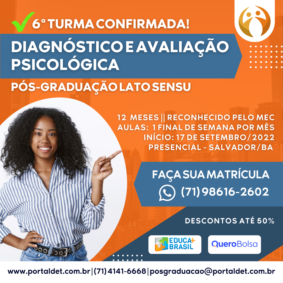 Pós-graduação em Diagnóstico e Avaliação Psicológica | TURMA 6