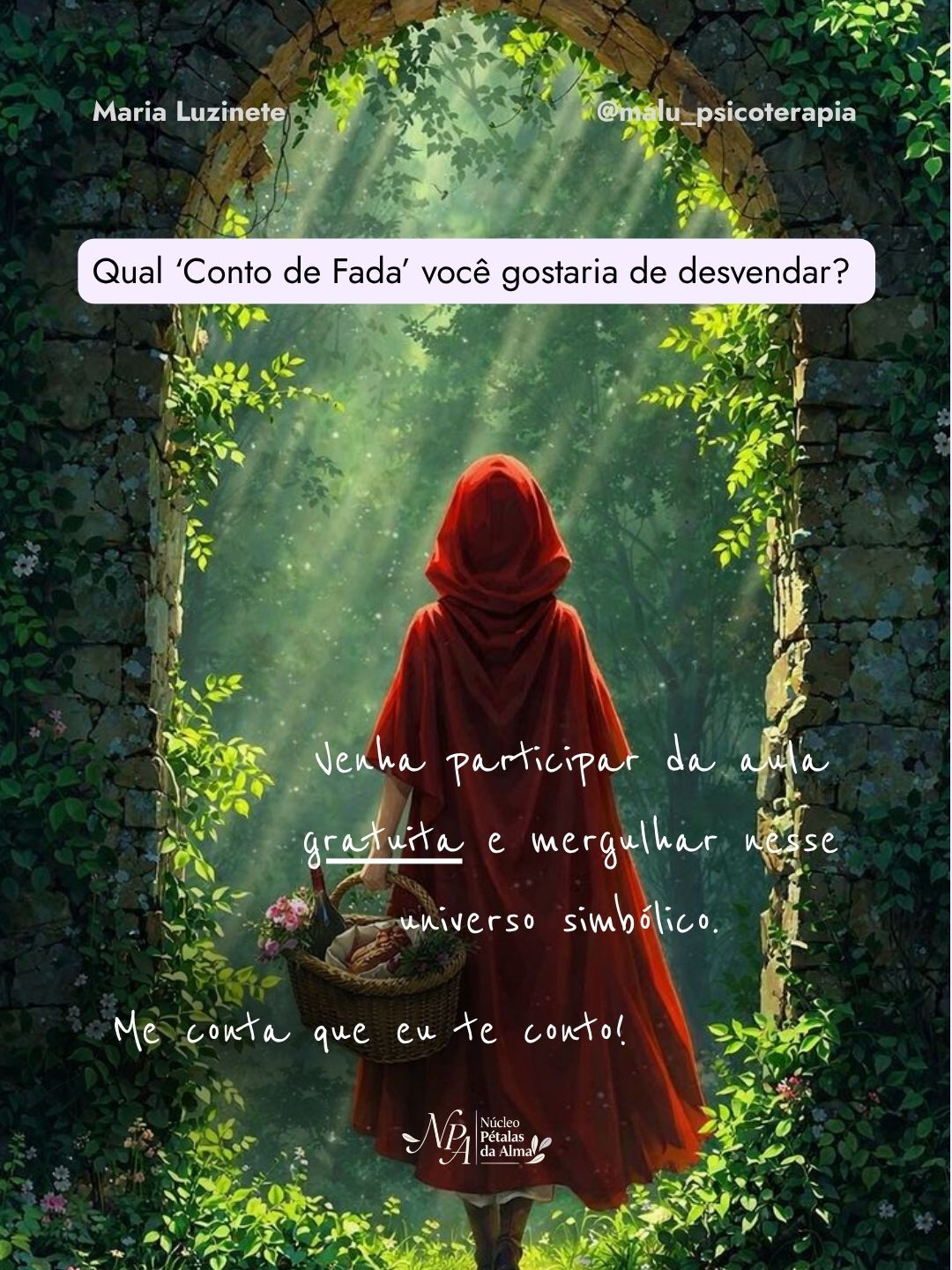 POR TR&Aacute;S DO CONTO - AULA GRATUITA SOBRE CONTOS DE FADA