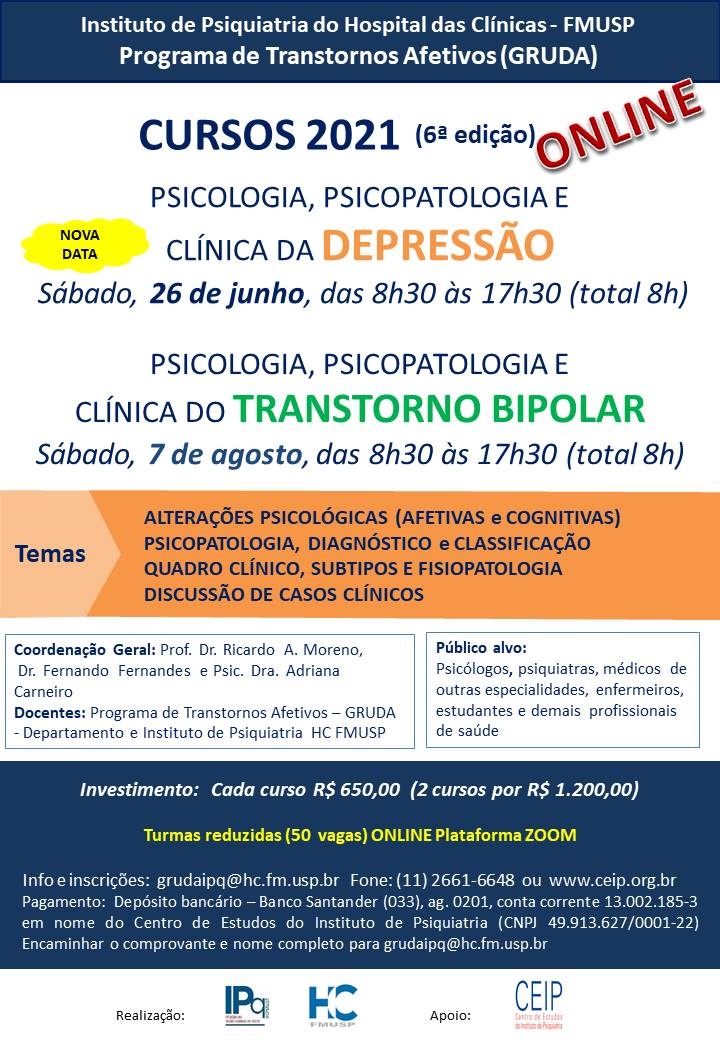 PSICOLOGIA, PSICOPATOLOGIA CLÍNICA DEPRESSÃO