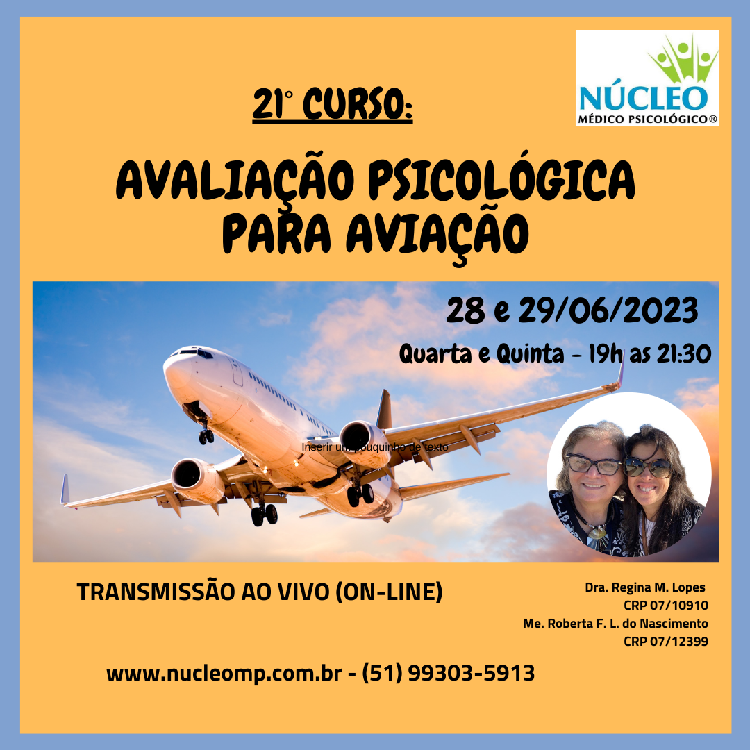 21° Curso: Avaliação Psicológica para Aviação