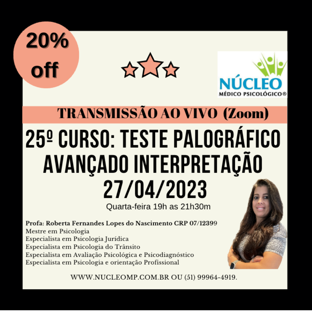 25º Curso: Teste Palográfico Avançado Interpretação - Transmissão ao vivo