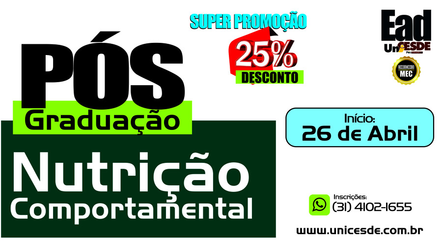 Pós graduação em Nutrição Comportamental