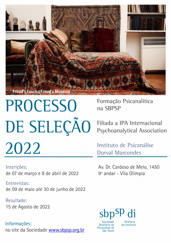 PROCESSO DE SELEÇÃO 2022 - SBPsp Inscrições abertas!