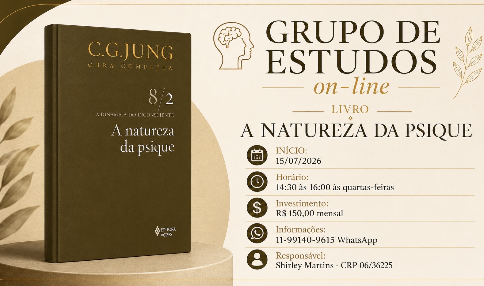 GRUPO DE ESTUDOS PSICOLOGIA ANAL&Iacute;TICA - LIVRO A NATUREZA DA PSIQUE
