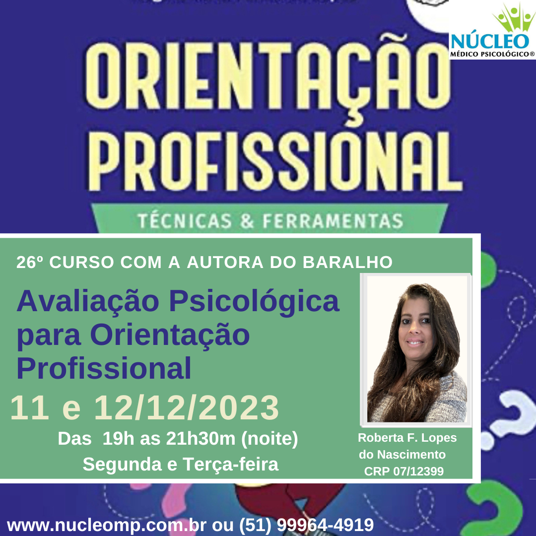 72º Curso: Teste Palográfico na Avaliação da Personalidade - Transmissão ao  Vivo