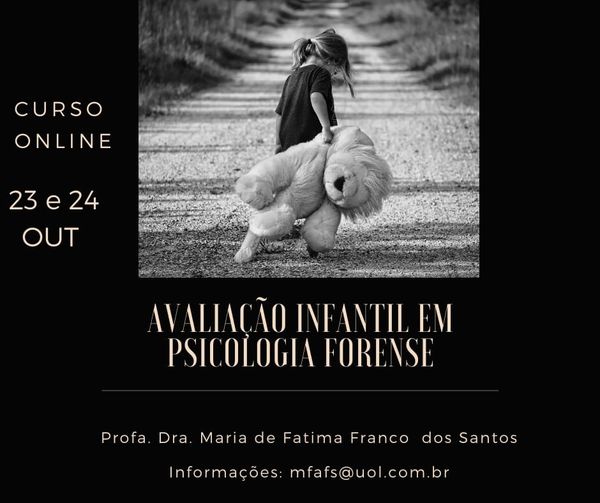 Curso: Avaliação Infantil em Psicologia Forense  -  ONLINE