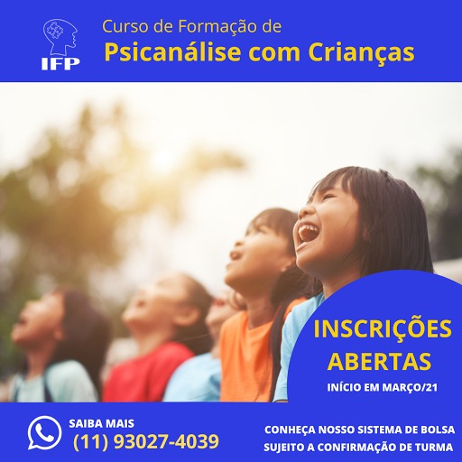 CURSO DE FORMAÇÃO DE PSICANÁLISE COM CRIANÇAS