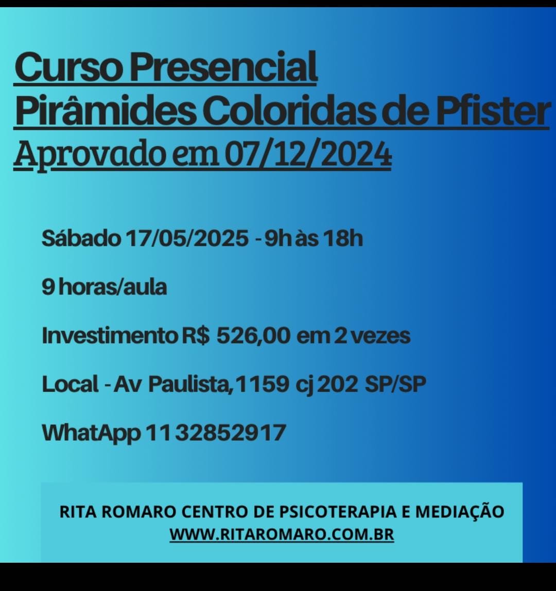 Curso Pirâmides Cloridas de Pfister _ Presencial